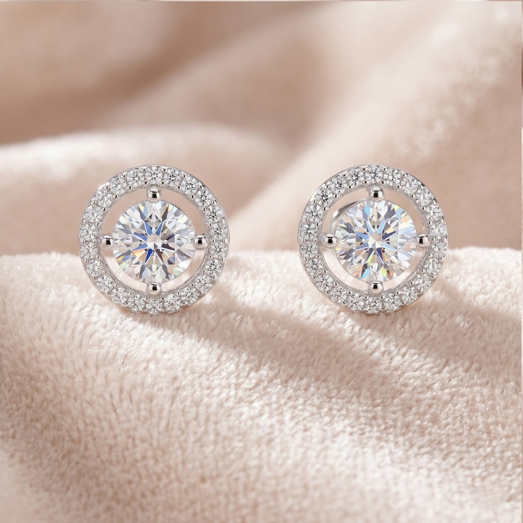 Round Glory Halo Studs Main image
