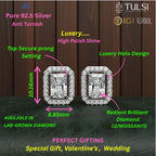Imperial Radiant Halo Stud Earrings