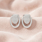 Neeva Oval Halo Earrings