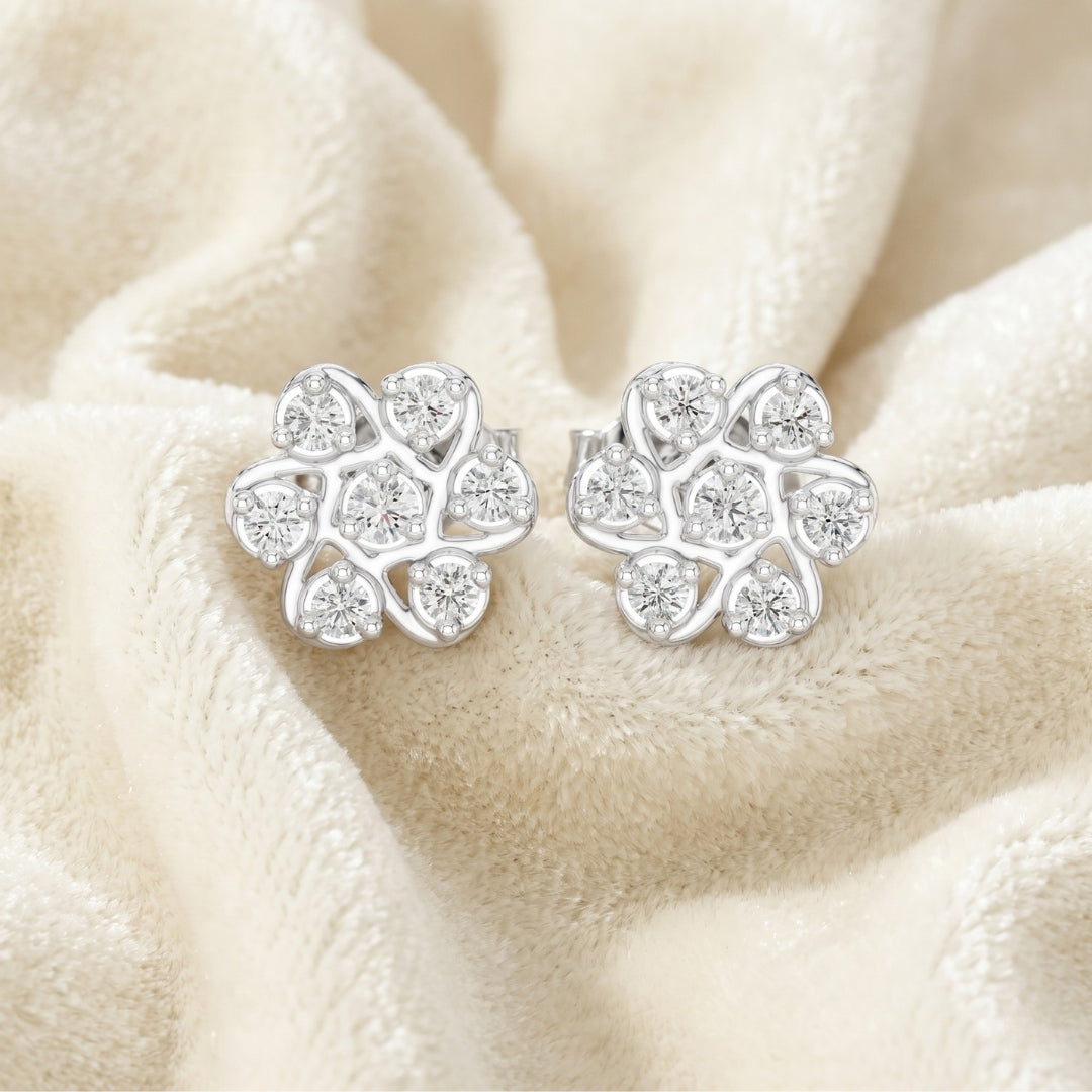 Entwined Radiance Moissanite Studs Main image