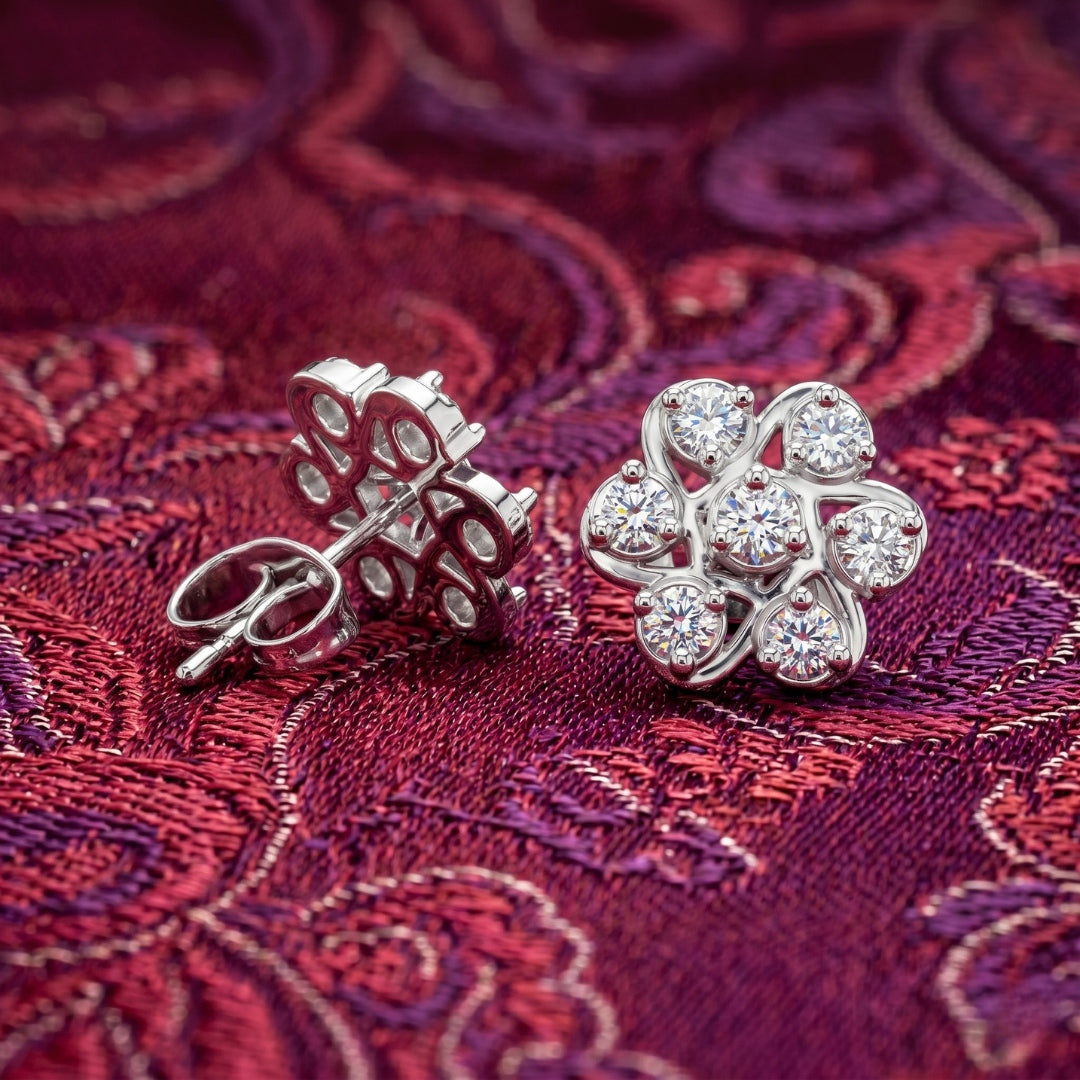 Entwined Radiance Moissanite Studs