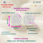 Stella Prism Silver Earrings Stud