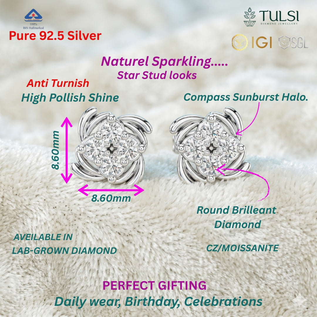 The Solstice Sunburst Studs