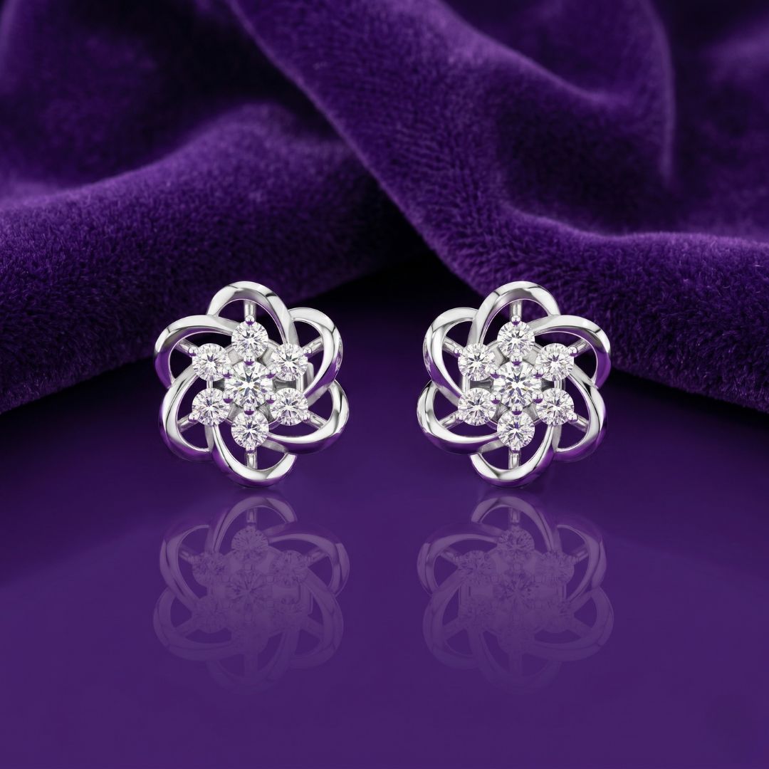 Crown Cluster Earrings
