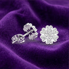 Snowflake Radiance Cluster Studs