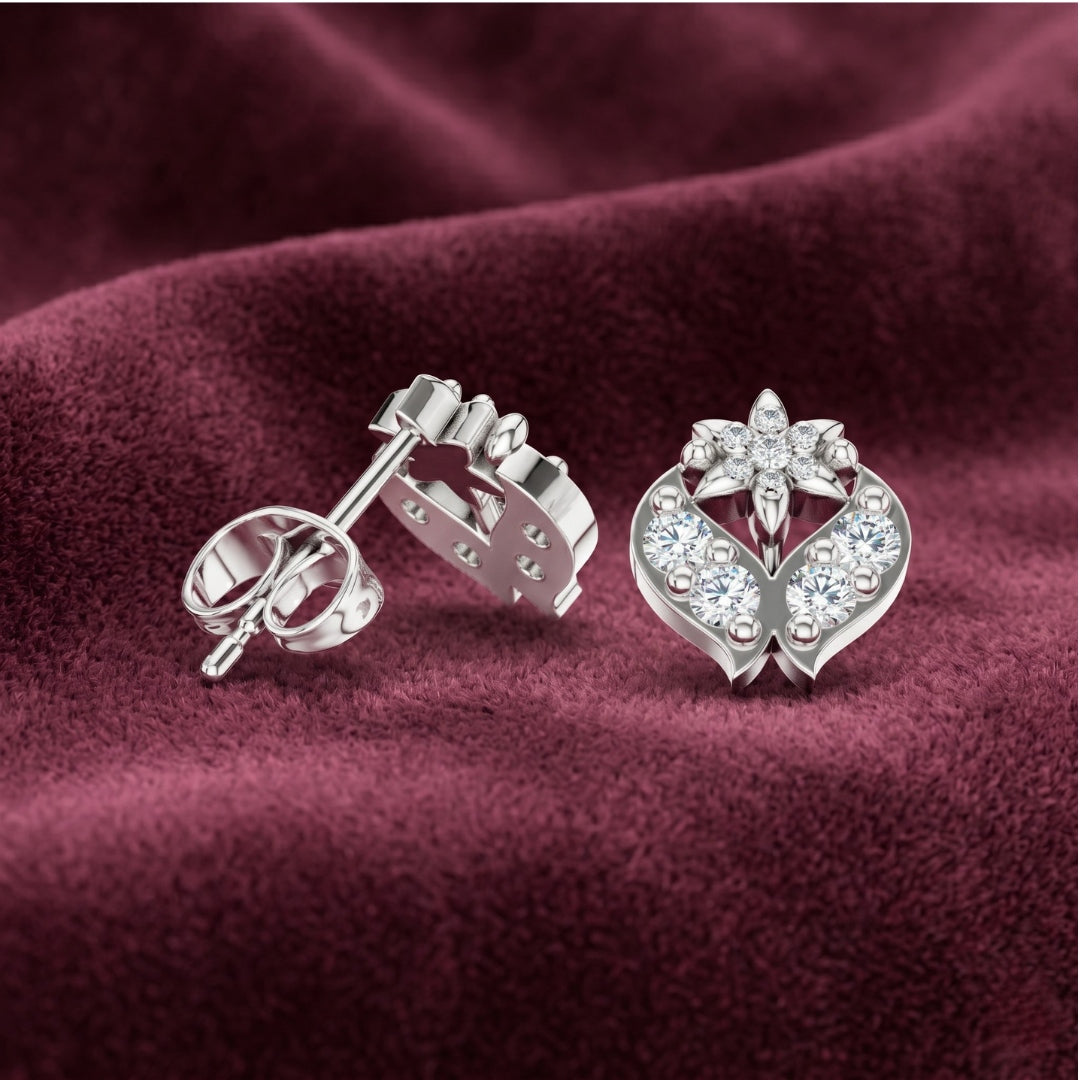 Ethereal Jasmine Cluster Earrings Main image