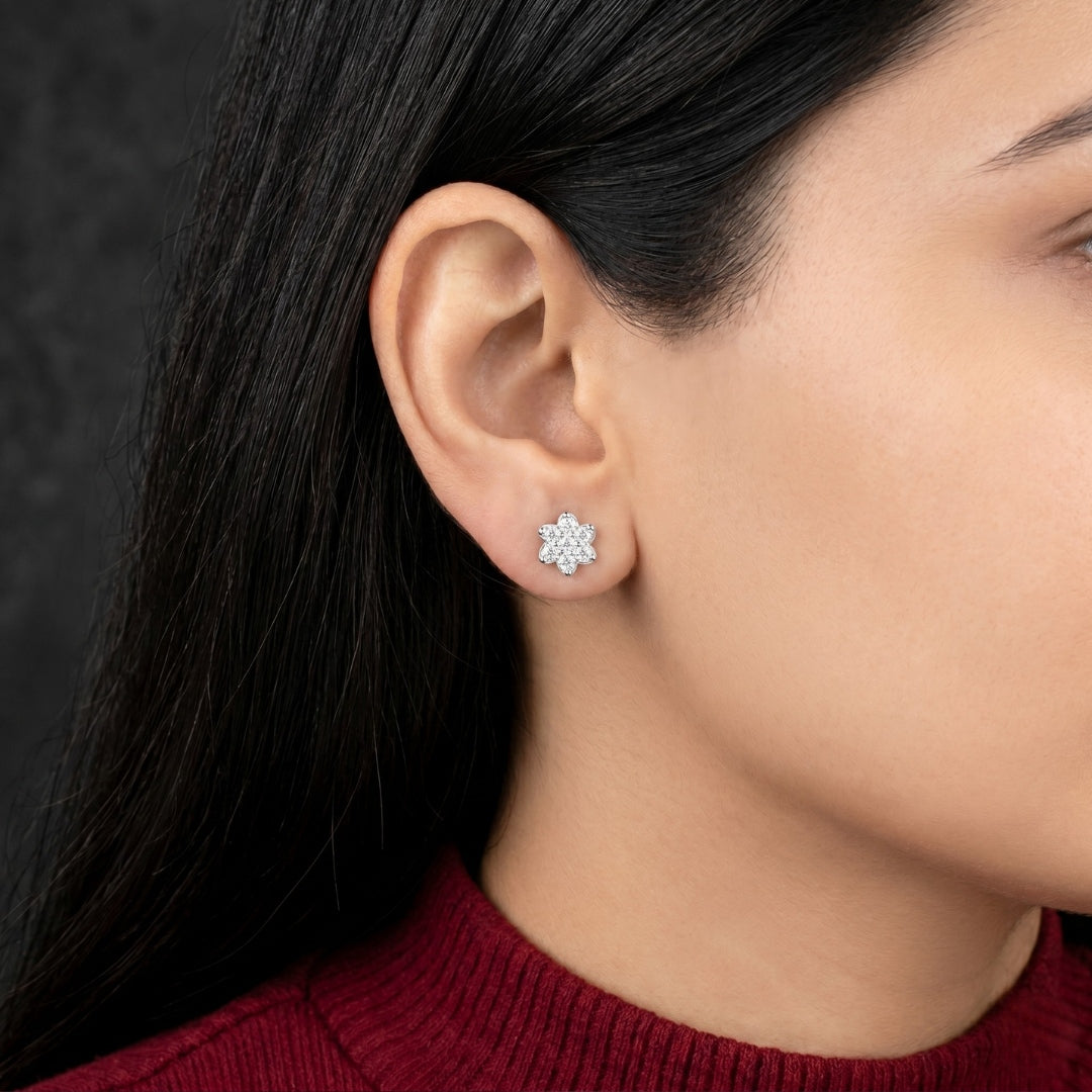 Bloom Scalloped Studs Secondary image