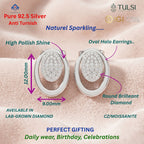 Neeva Oval Halo Earrings