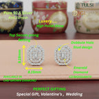 Regalia Emerald Halo Stud Earrings