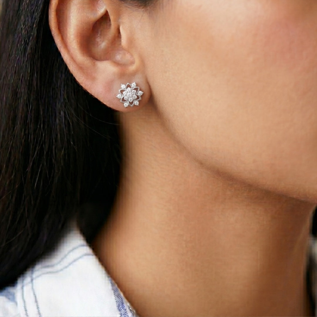 Starlight Floral Earrings Secondary image