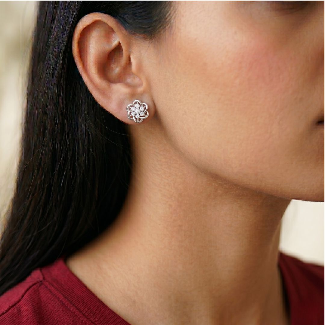 Crown Cluster Earrings Secondary image