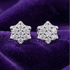 Woven Radiance Floral Studs
