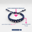Tulsi Handcrafted Navy Blue Thread Bracelet with Pure Silver Balls