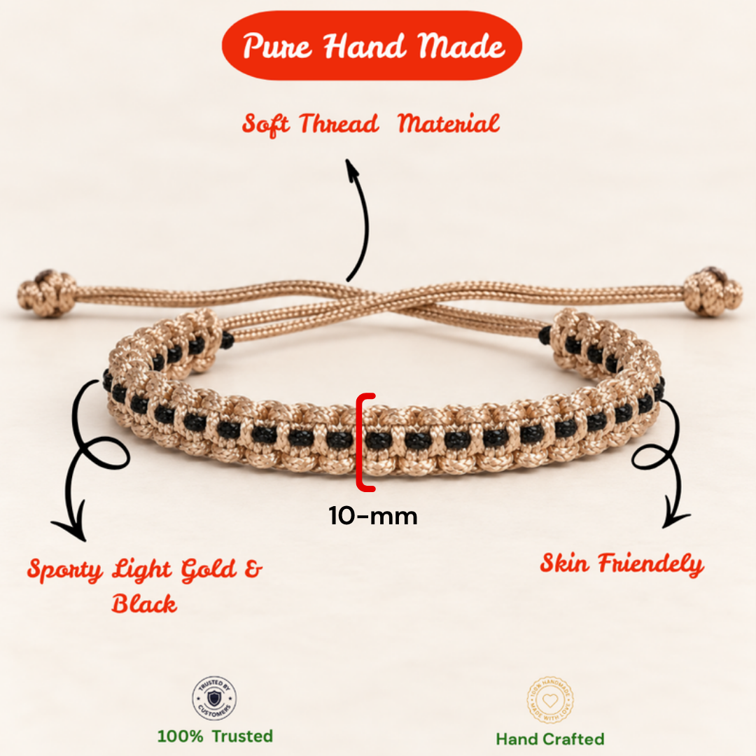 Earthy Dual-Tone Soft Cord Bracelet