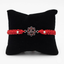 Traditional Elegance Silver Balls & Shree Krishna Red Band/Rakhi