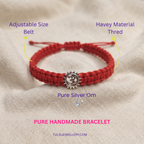 Sacred Om Motif Braided Rakhi & Bracelet