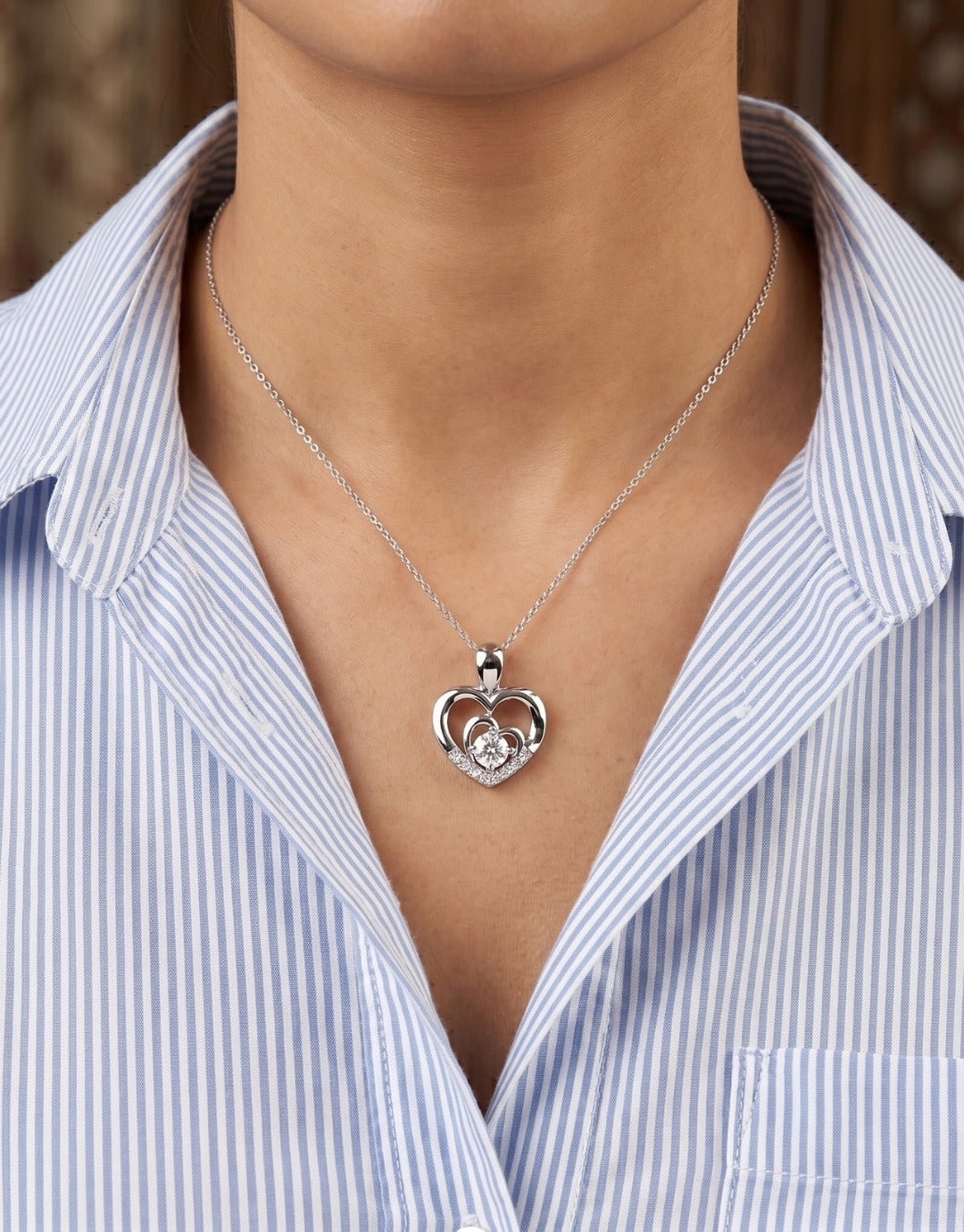 Harmony Heart Diamond Pendant Secondary image