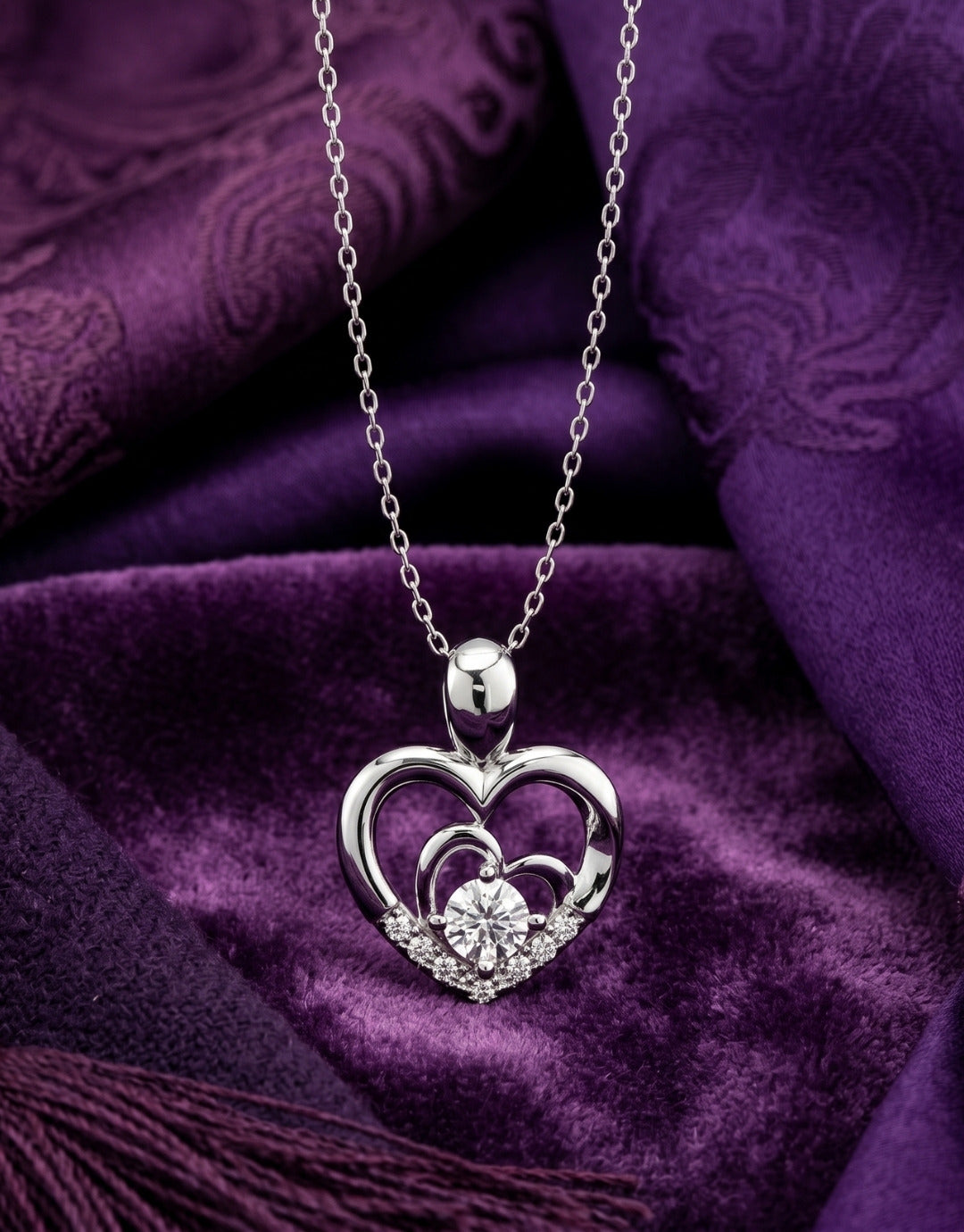 Harmony Heart Diamond Pendant Main image
