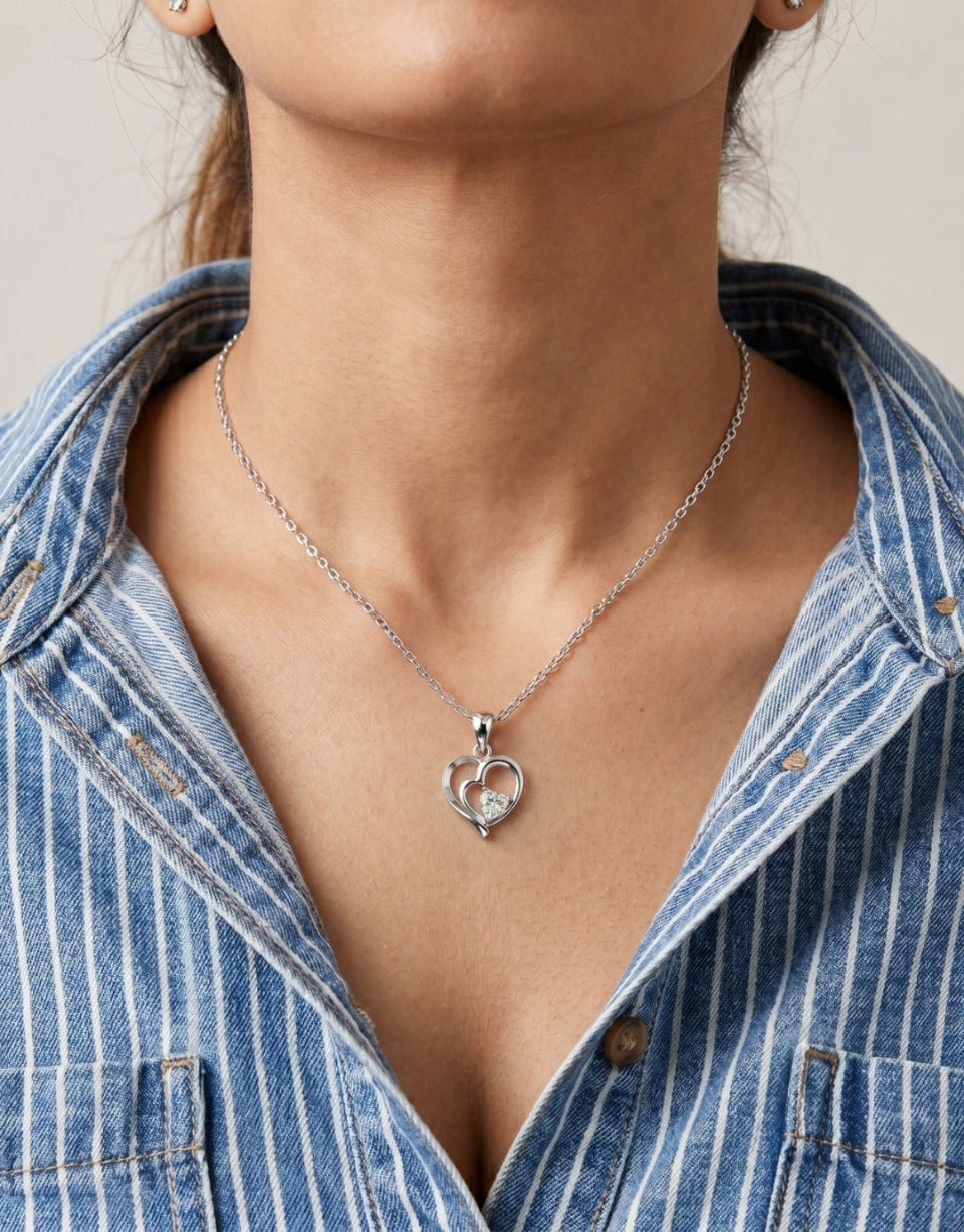 LoveGlow Diamond Heart Pendant