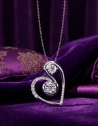 Dual Spark Heart Pendant