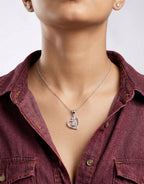Dual Spark Heart Pendant