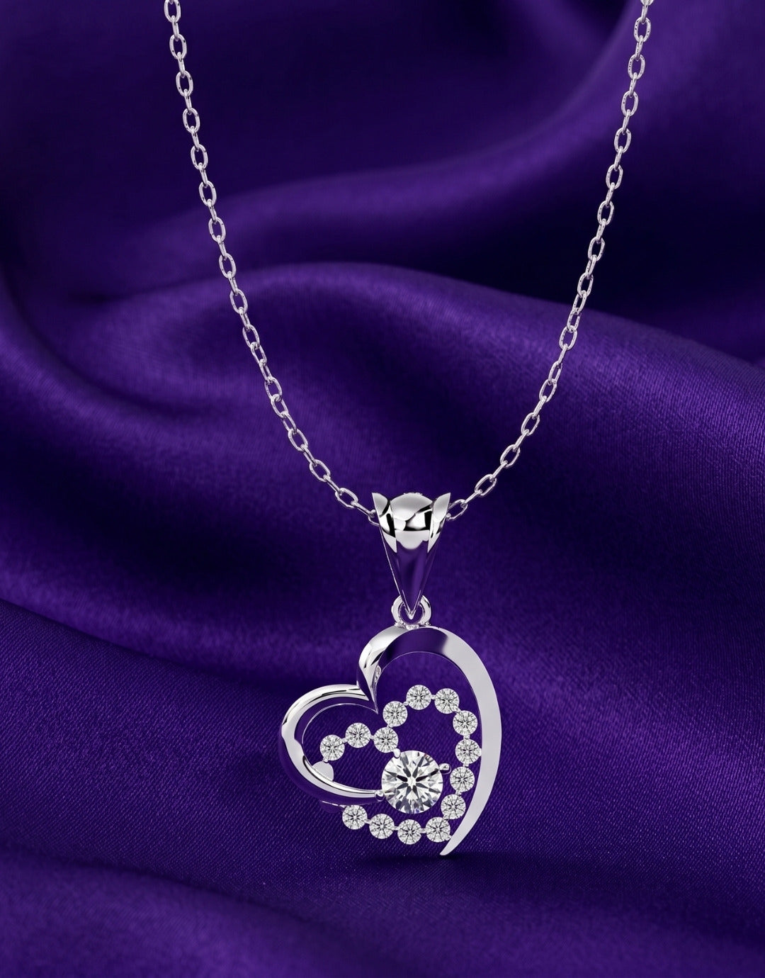 Radiant Halo Heart Pendant ⭐ Main image