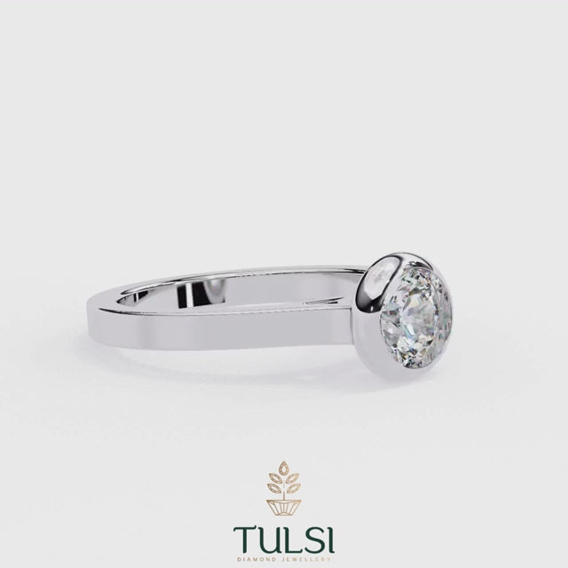 Kriva Bezel Solitaire Ring