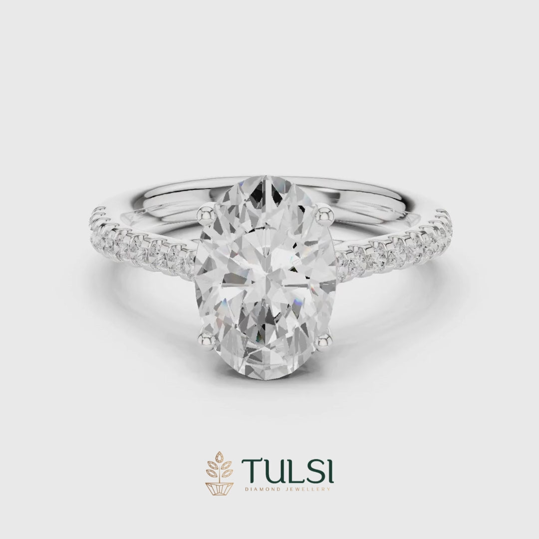 The Seraphina Ovel Solitaire Ring