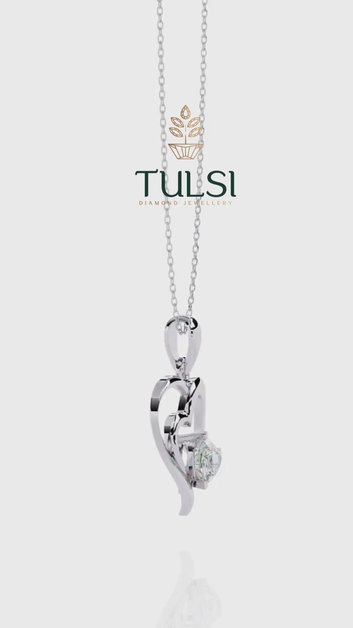LoveGlow Diamond Heart Pendant