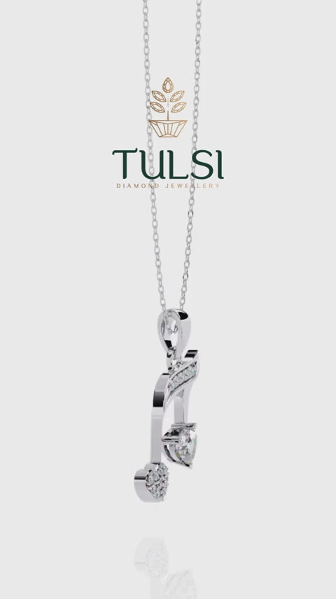 Melody Heart Diamond Pendant