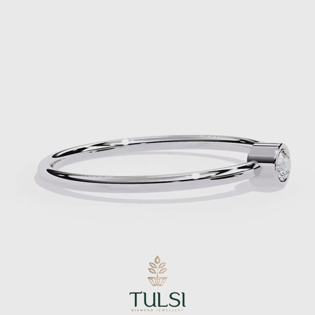 Luna Bezel Diamond Ring