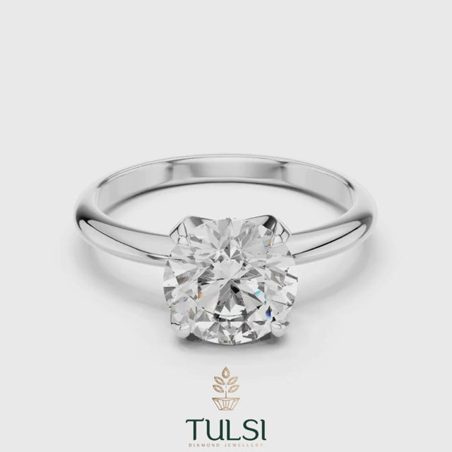 Star Glow Solitaire Ring