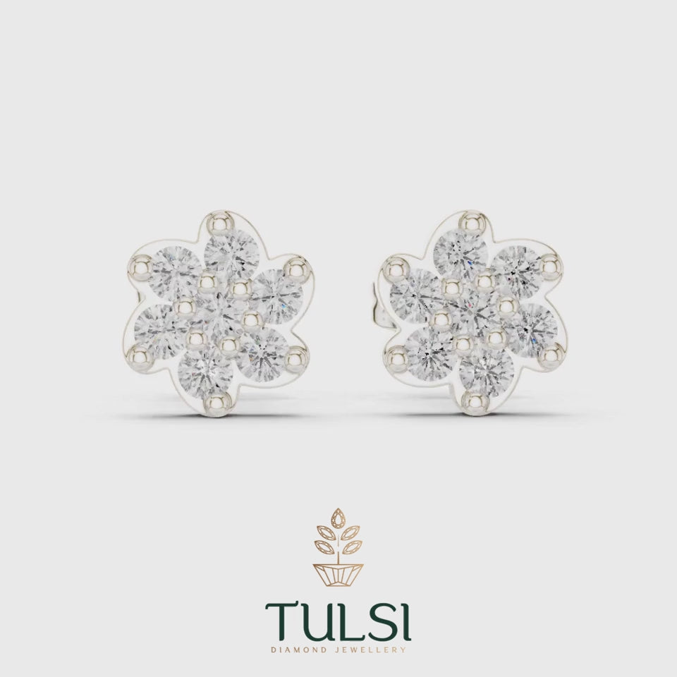 Bloom Scalloped Studs