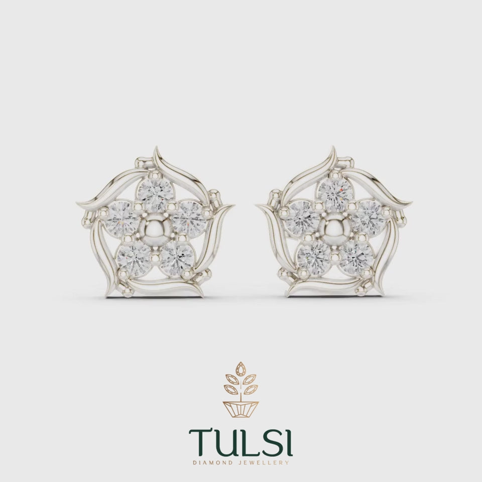 Vintage Guardian Cluster Earrings