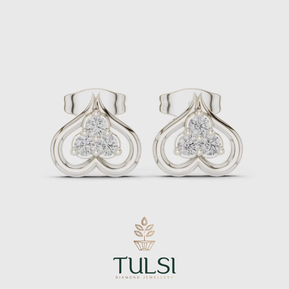Celestial Bloom Split-Prong Earrings