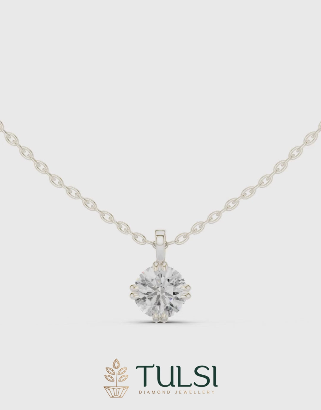 The Royal Bloom Solitaire Pendant