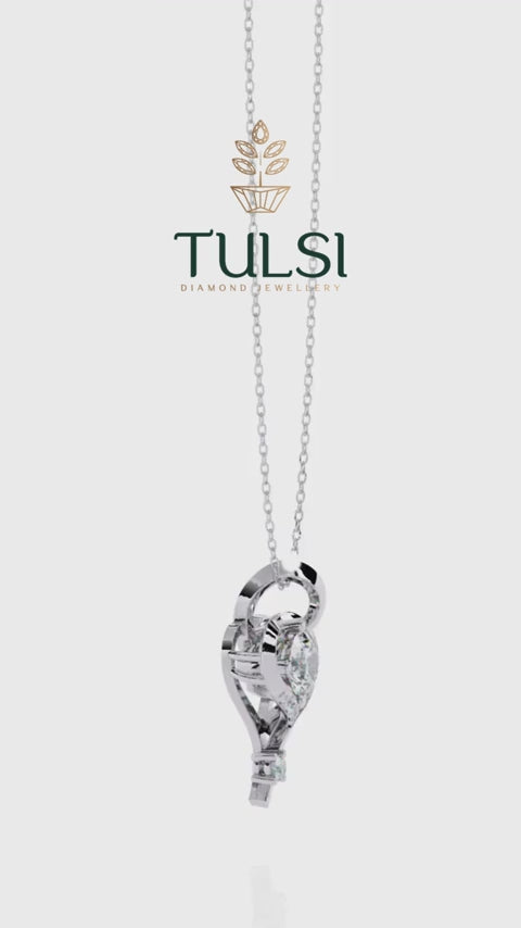 Swirl Heart Pendant
