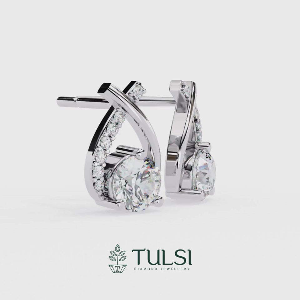 Seraphina Twist Diamond Studs