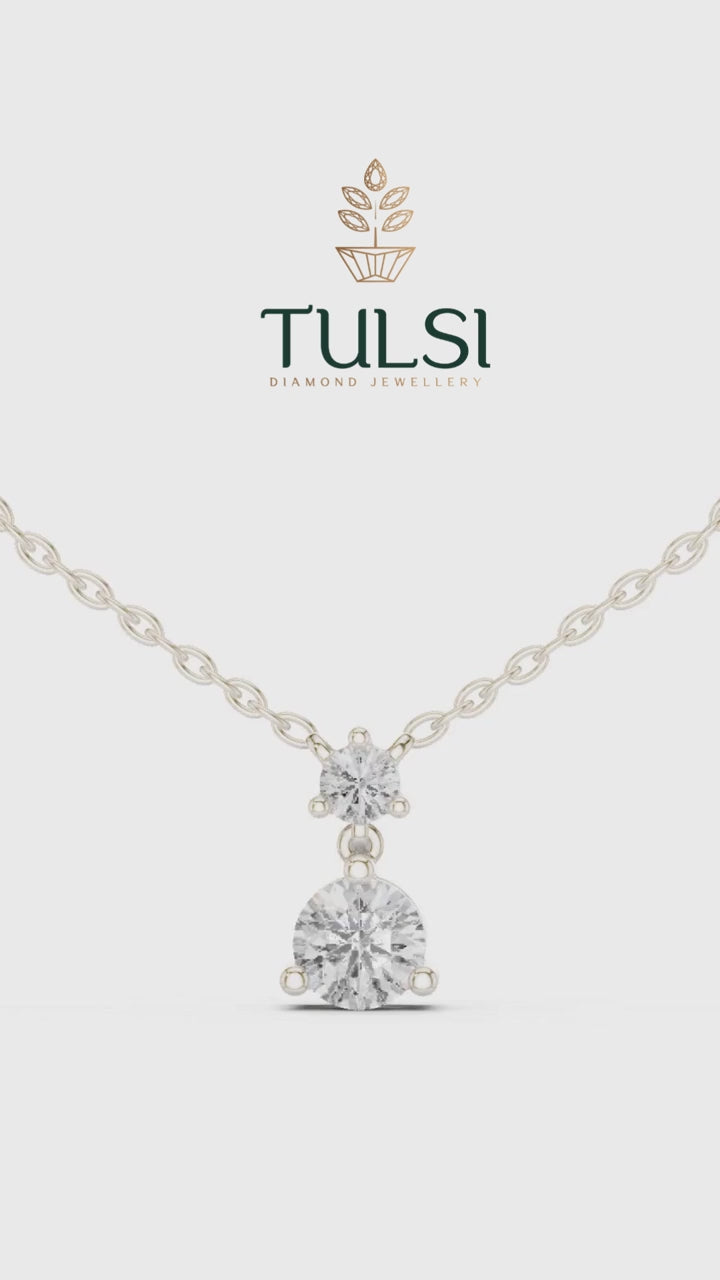 Twin Grace Diamond Pendant