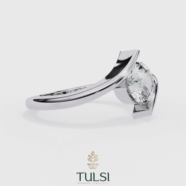 Flora Twist Diamond Ring