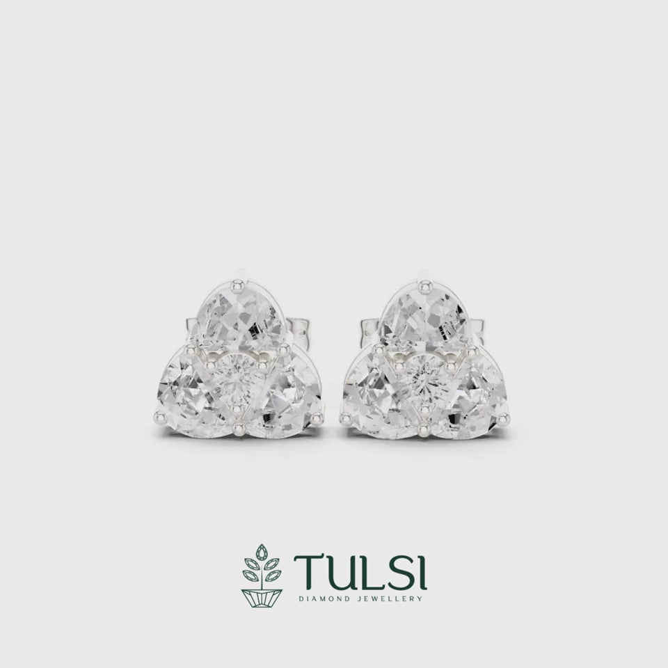 Moonlight Trinity Earrings studs