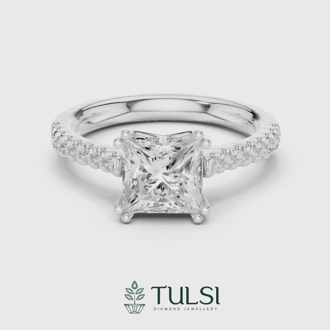 Sovereign Solitaire Sparkle Ring