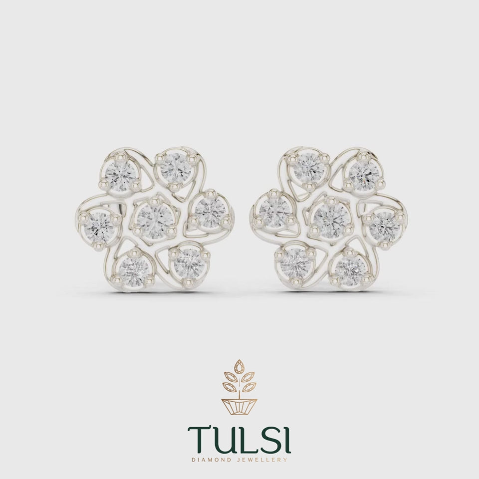 Entwined Radiance Moissanite Studs
