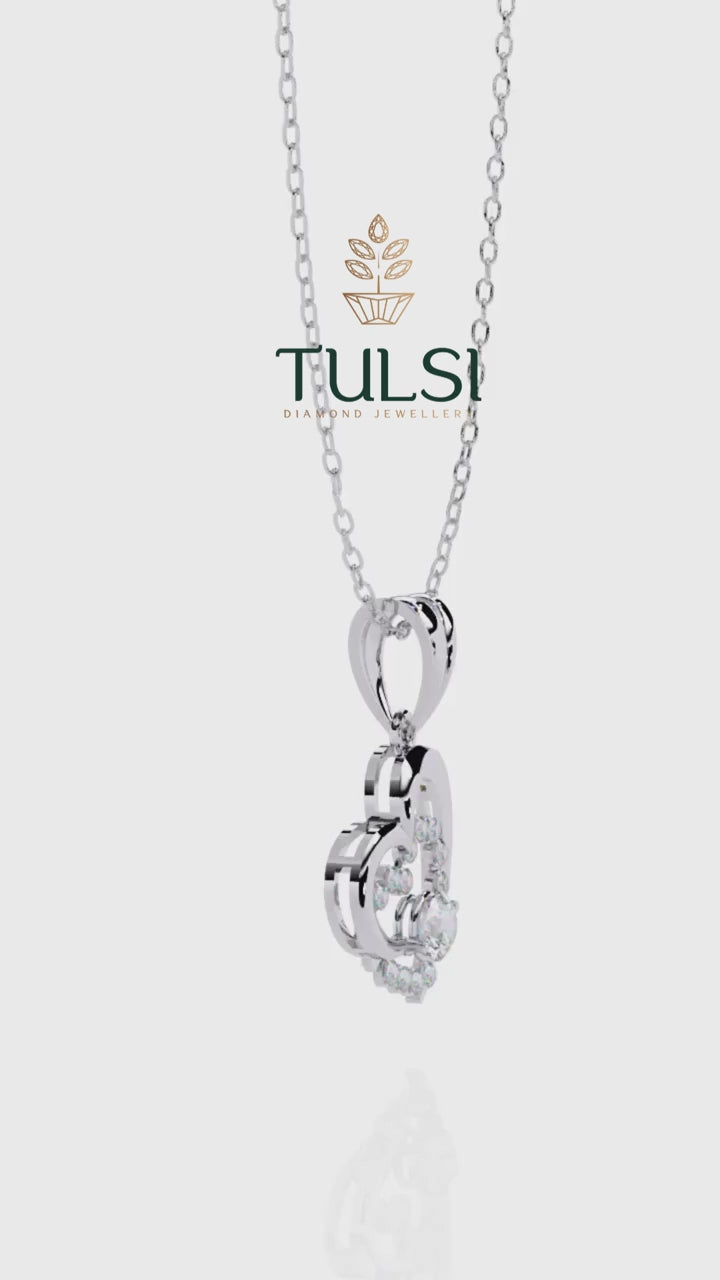Radiant Halo Heart Pendant ⭐