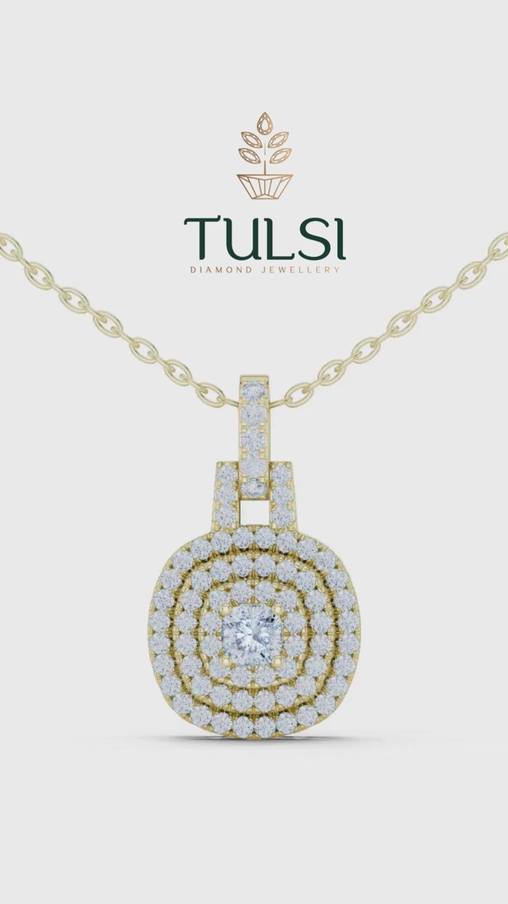 Leela Orbit Diamond Pendant