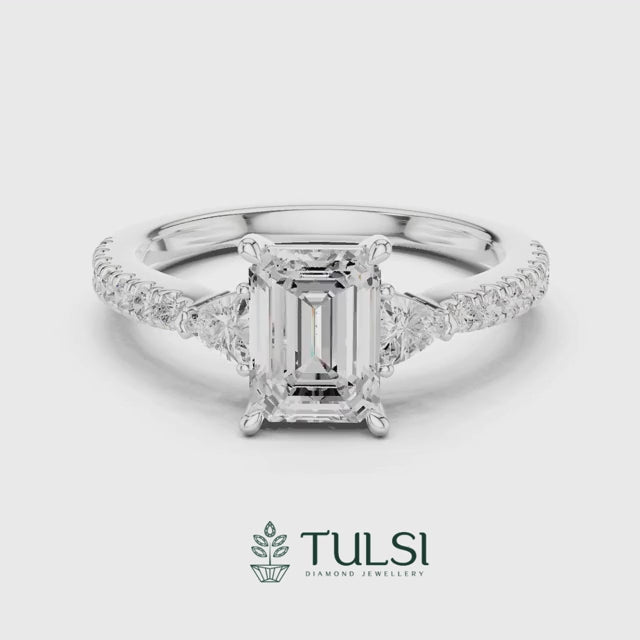 Emerald Trinity Luxe Ring