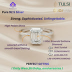 Royal Horizon Diamond Bezel Ring