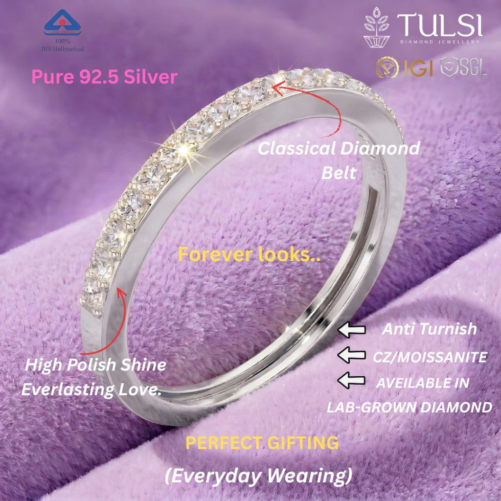 Classic Diamond Line Ring