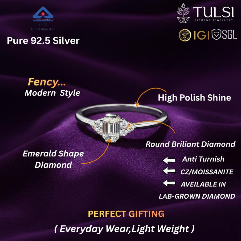 Evanca Emerald Grace Ring