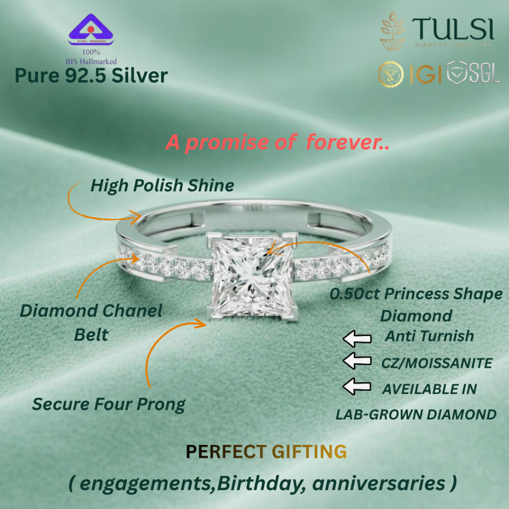 Elite Royale Solitaire Princess Ring